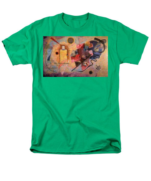 Tribute to Kandinsky - 2 - Men's T-Shirt  (Regular Fit) - ALEFBET - THE HEBREW LETTERS ART GALLERY