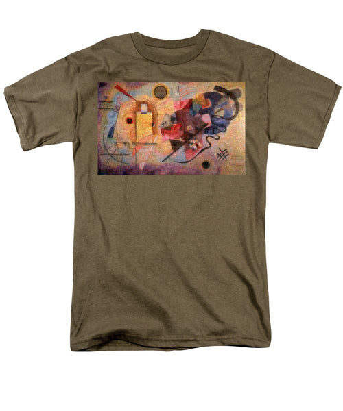 Tribute to Kandinsky - 2 - Men's T-Shirt  (Regular Fit) - ALEFBET - THE HEBREW LETTERS ART GALLERY