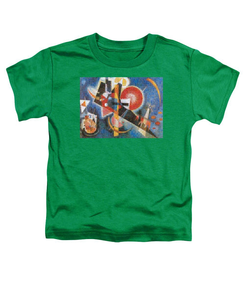 Tribute to Kandinsky - 3  - Toddler T-Shirt - ALEFBET - THE HEBREW LETTERS ART GALLERY