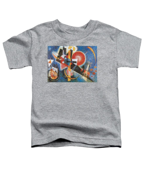 Tribute to Kandinsky - 3  - Toddler T-Shirt - ALEFBET - THE HEBREW LETTERS ART GALLERY