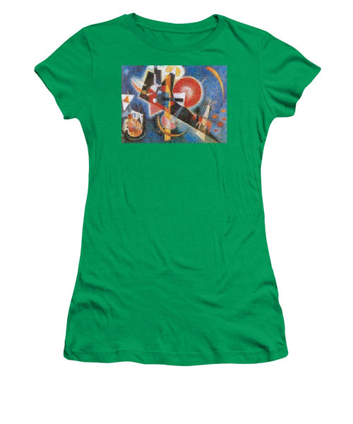 Tribute to Kandinsky - 3  - Women's T-Shirt - ALEFBET - THE HEBREW LETTERS ART GALLERY