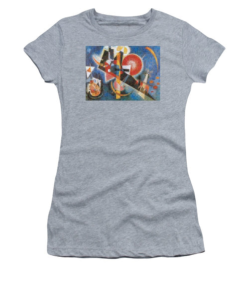 Tribute to Kandinsky - 3  - Women's T-Shirt - ALEFBET - THE HEBREW LETTERS ART GALLERY