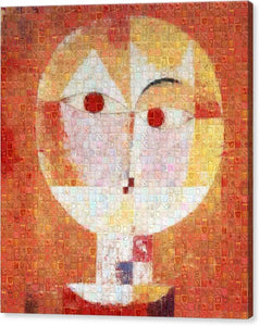 Tribute to Klee - 1 - Canvas Print - ALEFBET - THE HEBREW LETTERS ART GALLERY