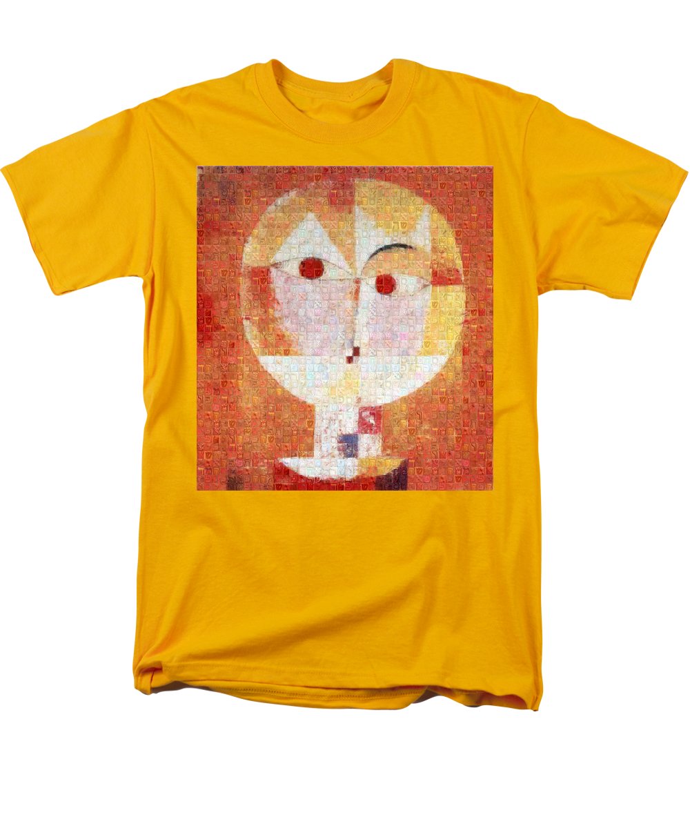 Tribute to Klee - 1 - Men's T-Shirt  (Regular Fit) - ALEFBET - THE HEBREW LETTERS ART GALLERY