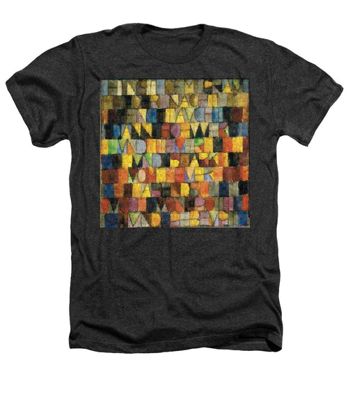 Tribute to Klee - 2 - Heathers T-Shirt - ALEFBET - THE HEBREW LETTERS ART GALLERY