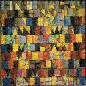 Tribute to Klee - 2 - Art Print - ALEFBET - THE HEBREW LETTERS ART GALLERY