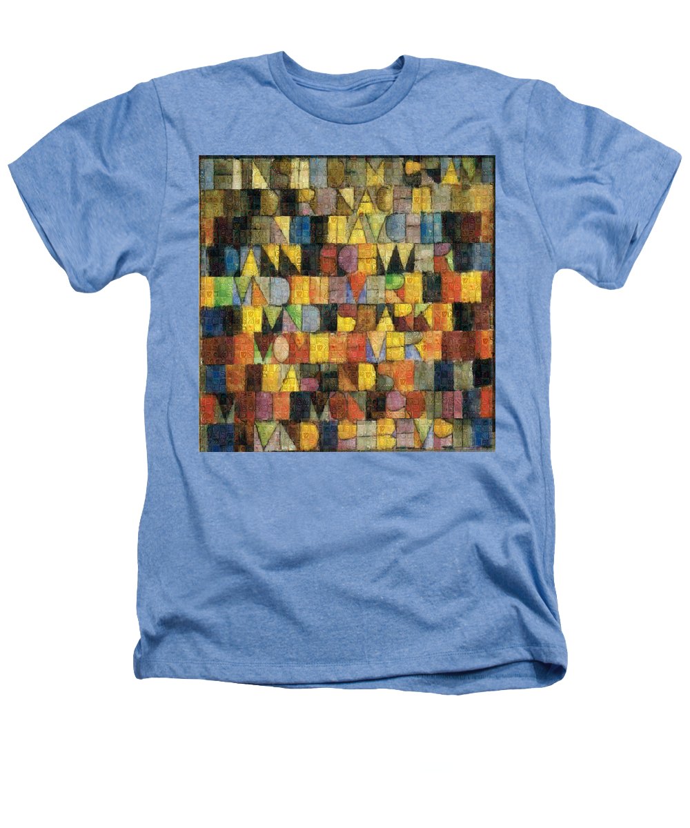 Tribute to Klee - 2 - Heathers T-Shirt - ALEFBET - THE HEBREW LETTERS ART GALLERY