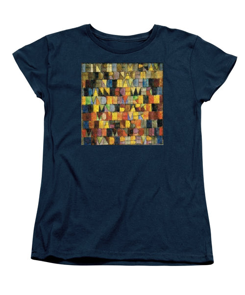 Tribute to Klee - 2 - Women's T-Shirt (Standard Fit) - ALEFBET - THE HEBREW LETTERS ART GALLERY