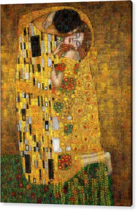 Tribute to Klimt - Acrylic Print - ALEFBET - THE HEBREW LETTERS ART GALLERY