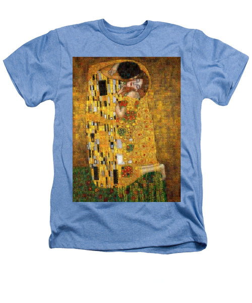 Tribute to Klimt - Heathers T-Shirt - ALEFBET - THE HEBREW LETTERS ART GALLERY