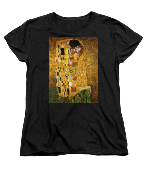 Tribute to Klimt - Women's T-Shirt (Standard Fit) - ALEFBET - THE HEBREW LETTERS ART GALLERY