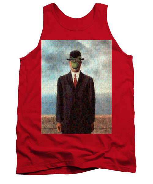 Tribute to MAgritte - Tank Top - ALEFBET - THE HEBREW LETTERS ART GALLERY
