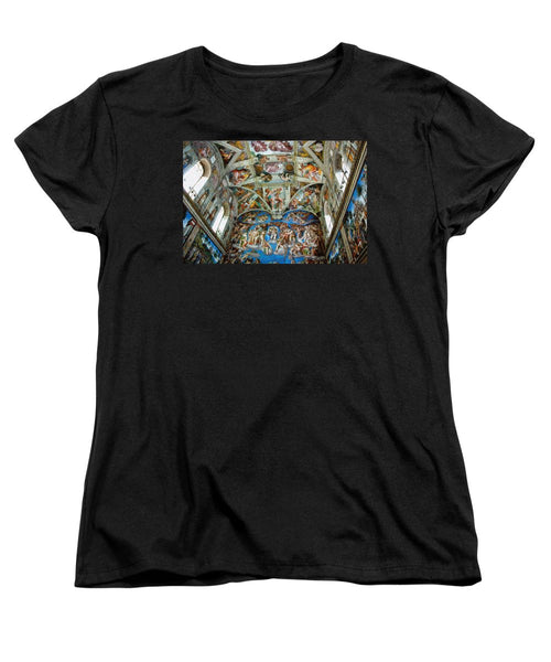 Tribute to Michelangelo - Women's T-Shirt (Standard Fit) - ALEFBET - THE HEBREW LETTERS ART GALLERY