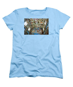 Tribute to Michelangelo - Women's T-Shirt (Standard Fit) - ALEFBET - THE HEBREW LETTERS ART GALLERY