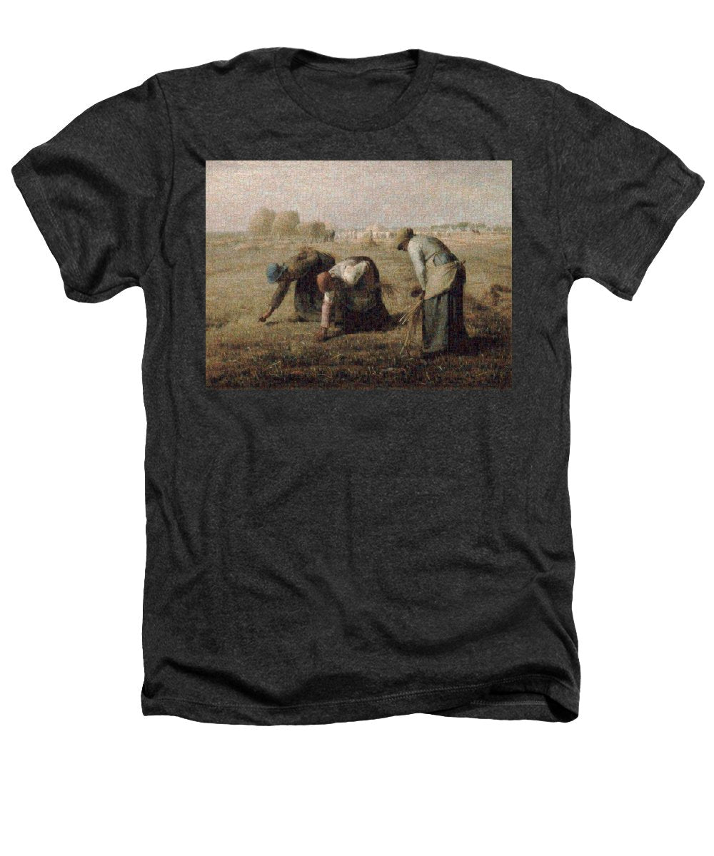 Tribute to Millet - Heathers T-Shirt - ALEFBET - THE HEBREW LETTERS ART GALLERY