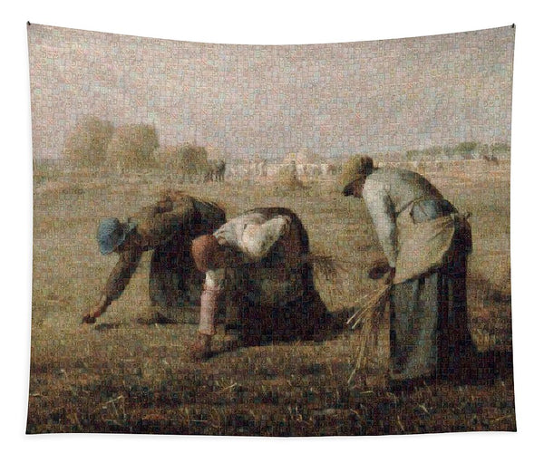 Tribute to Millet - Tapestry - ALEFBET - THE HEBREW LETTERS ART GALLERY
