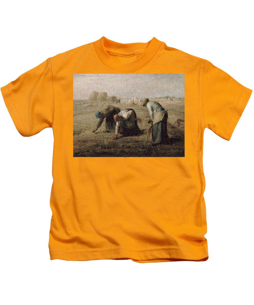 Tribute to Millet - Kids T-Shirt - ALEFBET - THE HEBREW LETTERS ART GALLERY