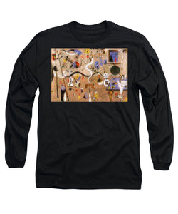 Tribute to Miro - 1 - Long Sleeve T-Shirt - ALEFBET - THE HEBREW LETTERS ART GALLERY