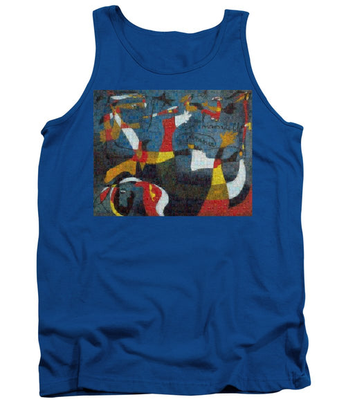 Tribute to Miro - 2 - Tank Top - ALEFBET - THE HEBREW LETTERS ART GALLERY