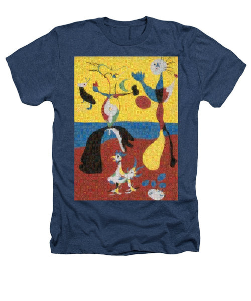 Tribute to Miro - 3 - Heathers T-Shirt - ALEFBET - THE HEBREW LETTERS ART GALLERY