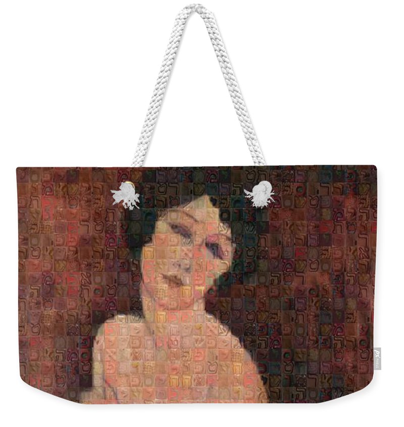 Tribute to Modigliani - 4 - Weekender Tote Bag - ALEFBET - THE HEBREW LETTERS ART GALLERY
