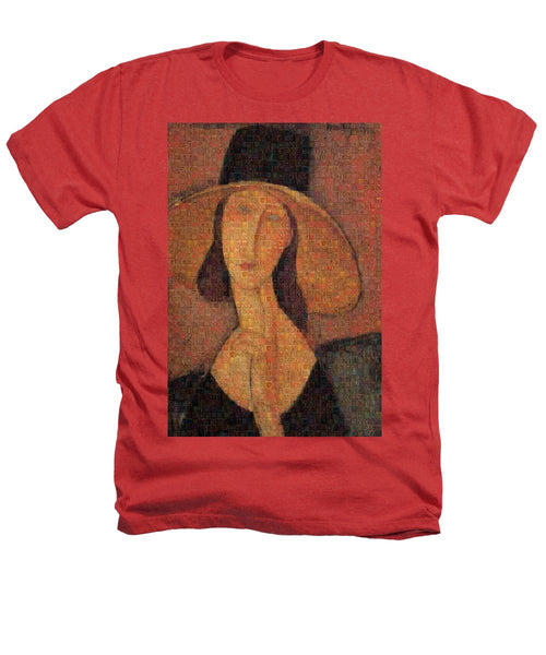Tribute to Modigliani - 5 - Heathers T-Shirt - ALEFBET - THE HEBREW LETTERS ART GALLERY