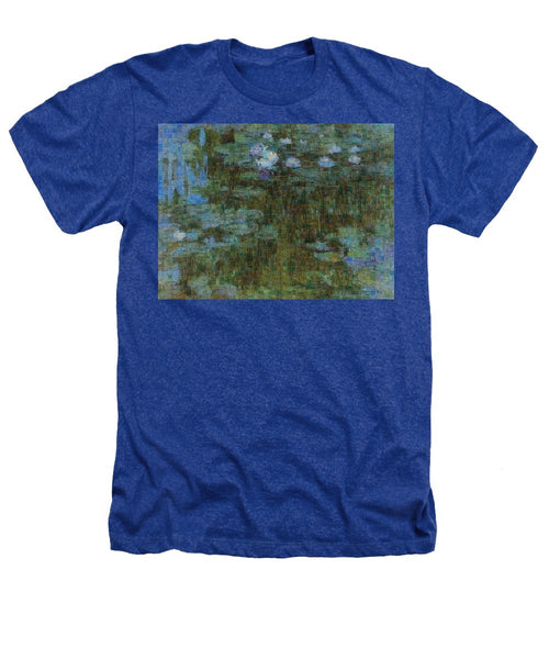 Tribute to Monet - 1 - Heathers T-Shirt - ALEFBET - THE HEBREW LETTERS ART GALLERY