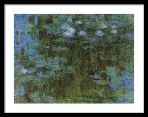 Tribute to Monet - 1 - Framed Print - ALEFBET - THE HEBREW LETTERS ART GALLERY