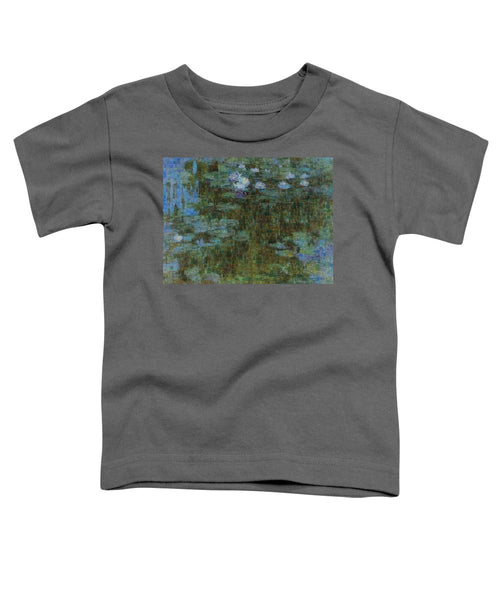 Tribute to Monet - 1 - Toddler T-Shirt - ALEFBET - THE HEBREW LETTERS ART GALLERY