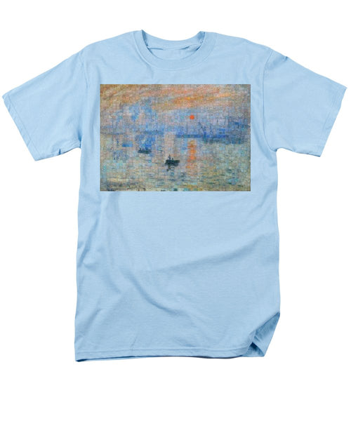 Tribute to Monet - 2 - Men's T-Shirt  (Regular Fit) - ALEFBET - THE HEBREW LETTERS ART GALLERY