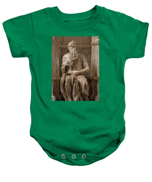 Tribute to Moses - Baby Onesie - ALEFBET - THE HEBREW LETTERS ART GALLERY