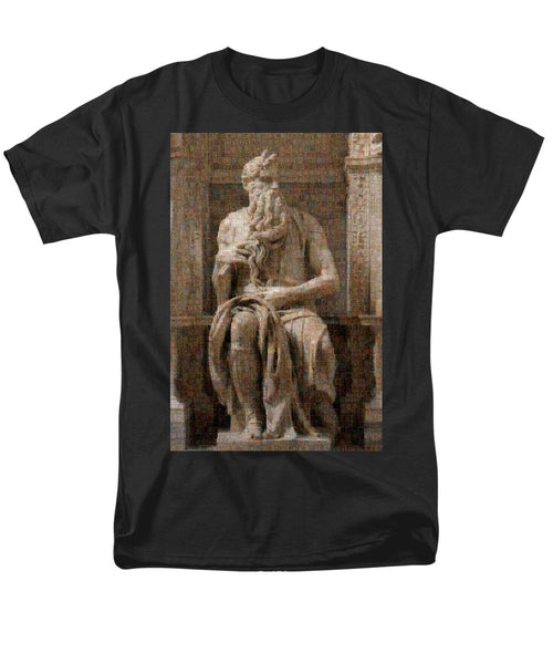 Tribute to Moses - Men's T-Shirt  (Regular Fit) - ALEFBET - THE HEBREW LETTERS ART GALLERY