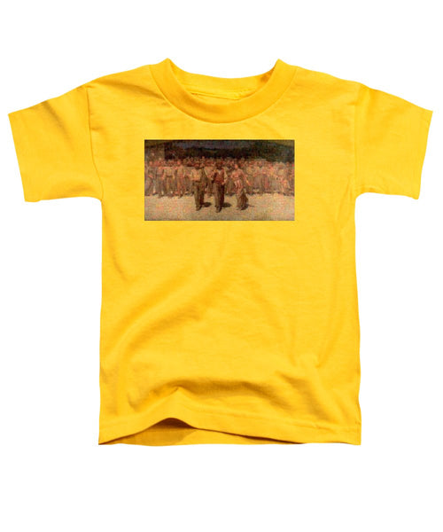 Tribute to Pellizza da Volpedo - Toddler T-Shirt - ALEFBET - THE HEBREW LETTERS ART GALLERY
