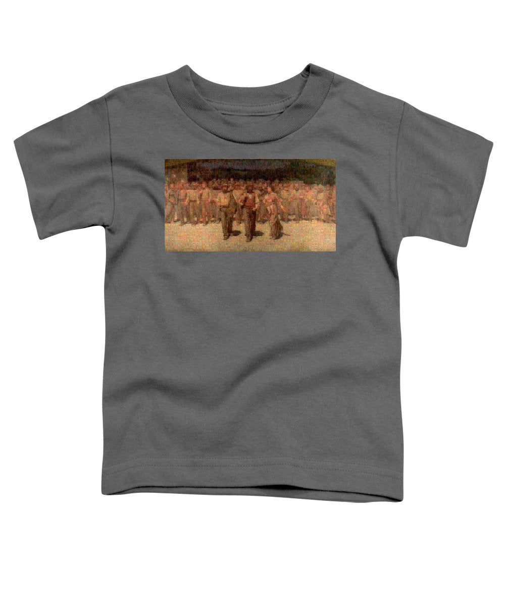Tribute to Pellizza da Volpedo - Toddler T-Shirt - ALEFBET - THE HEBREW LETTERS ART GALLERY