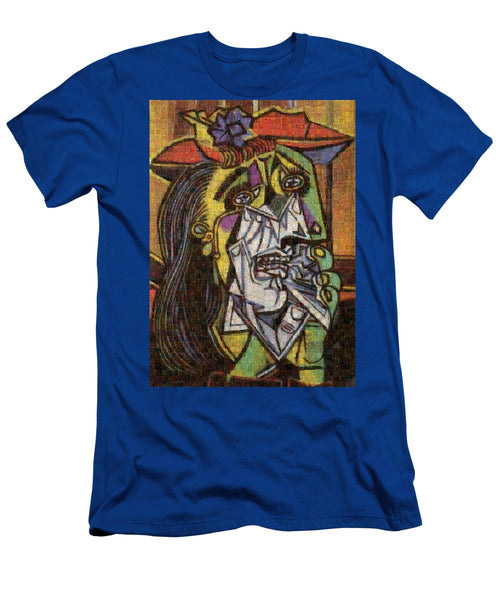 Tribute to Picasso - 2 - T-Shirt - ALEFBET - THE HEBREW LETTERS ART GALLERY