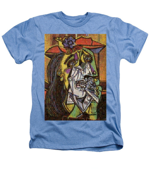 Tribute to Picasso - 2 - Heathers T-Shirt - ALEFBET - THE HEBREW LETTERS ART GALLERY