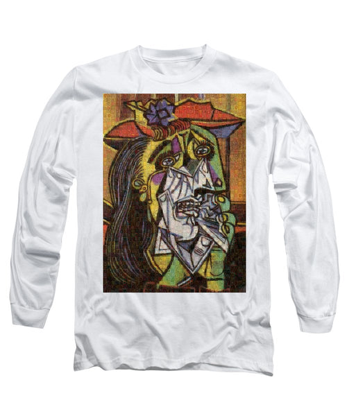 Tribute to Picasso - 2 - Long Sleeve T-Shirt - ALEFBET - THE HEBREW LETTERS ART GALLERY