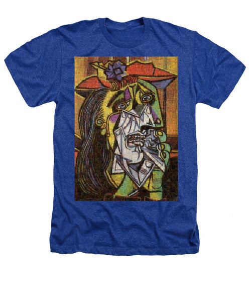 Tribute to Picasso - 2 - Heathers T-Shirt - ALEFBET - THE HEBREW LETTERS ART GALLERY
