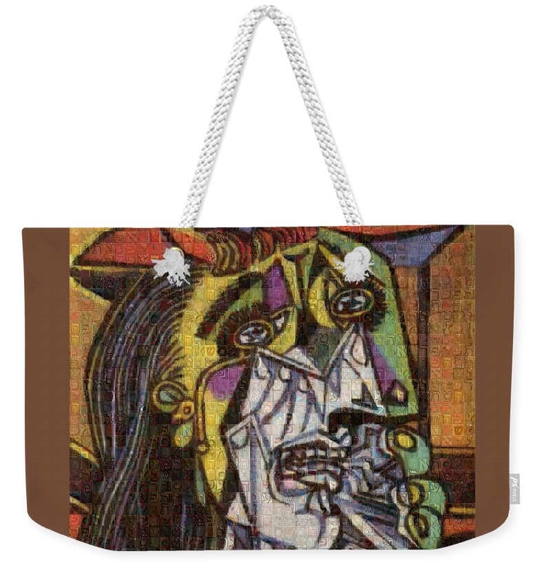 Tribute to Picasso - 2 - Weekender Tote Bag - ALEFBET - THE HEBREW LETTERS ART GALLERY