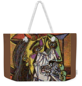 Tribute to Picasso - 2 - Weekender Tote Bag - ALEFBET - THE HEBREW LETTERS ART GALLERY