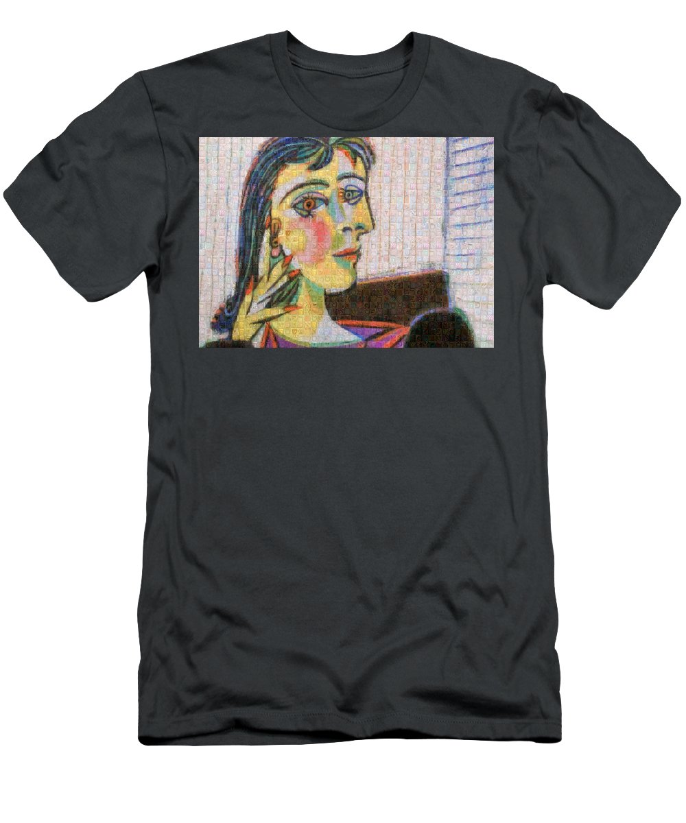 Tribute to Picasso - 3 - T-Shirt - ALEFBET - THE HEBREW LETTERS ART GALLERY