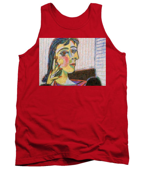 Tribute to Picasso - 3 - Tank Top - ALEFBET - THE HEBREW LETTERS ART GALLERY
