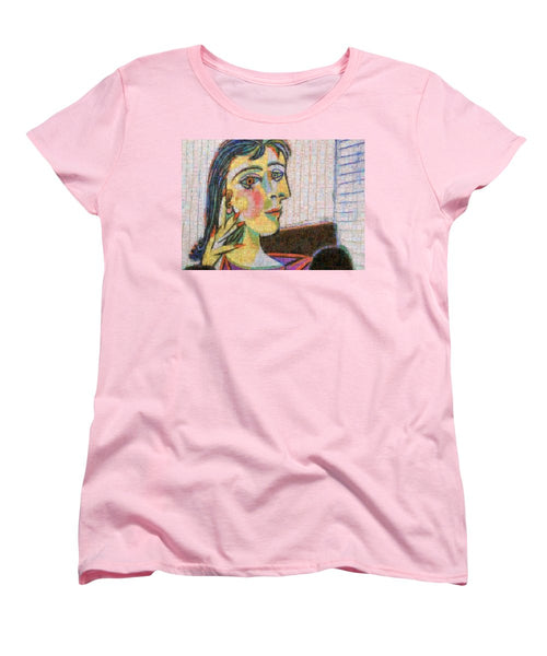 Tribute to Picasso - 3 - Women's T-Shirt (Standard Fit) - ALEFBET - THE HEBREW LETTERS ART GALLERY
