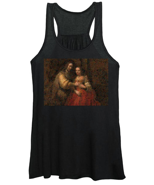 Tribute to Rembrandt - Women's Tank Top - ALEFBET - THE HEBREW LETTERS ART GALLERY