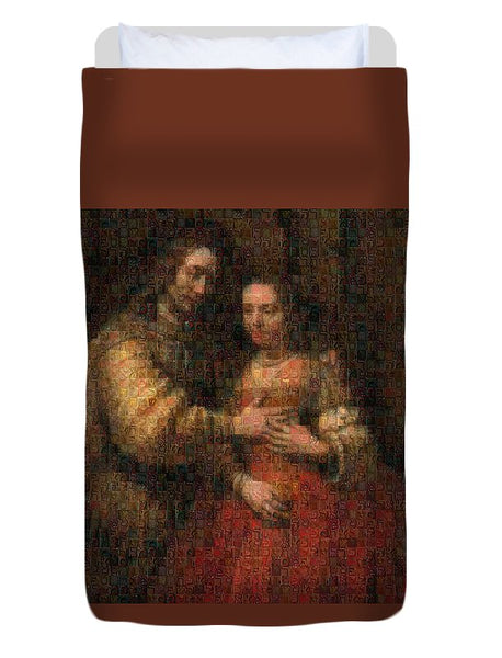Tribute to Rembrandt - Duvet Cover - ALEFBET - THE HEBREW LETTERS ART GALLERY