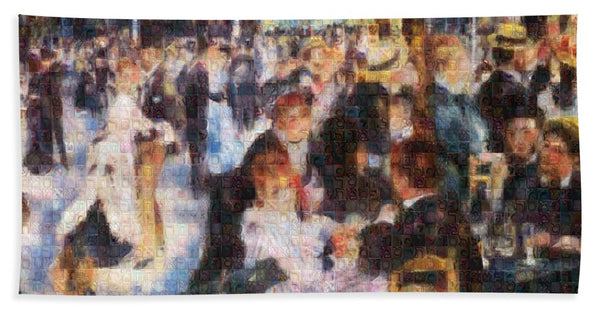 Tribute to Renoir - Bath Towel - ALEFBET - THE HEBREW LETTERS ART GALLERY