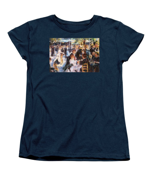 Tribute to Renoir - Women's T-Shirt (Standard Fit) - ALEFBET - THE HEBREW LETTERS ART GALLERY
