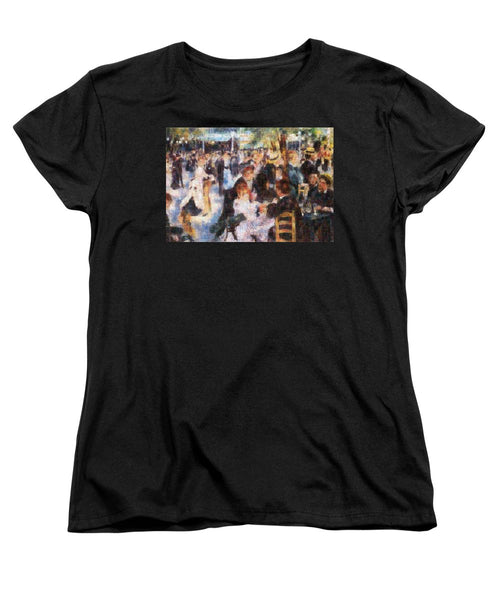 Tribute to Renoir - Women's T-Shirt (Standard Fit) - ALEFBET - THE HEBREW LETTERS ART GALLERY