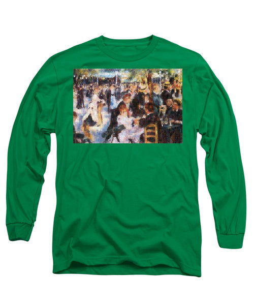 Tribute to Renoir - Long Sleeve T-Shirt - ALEFBET - THE HEBREW LETTERS ART GALLERY