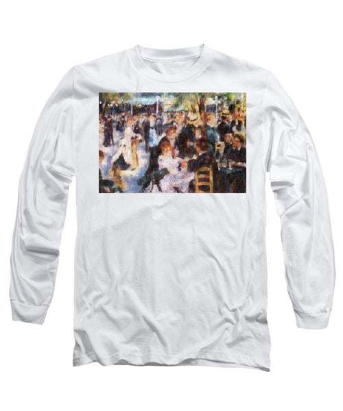 Tribute to Renoir - Long Sleeve T-Shirt - ALEFBET - THE HEBREW LETTERS ART GALLERY